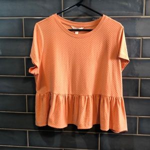 Lauren Conrad xxl peach crop top EUC